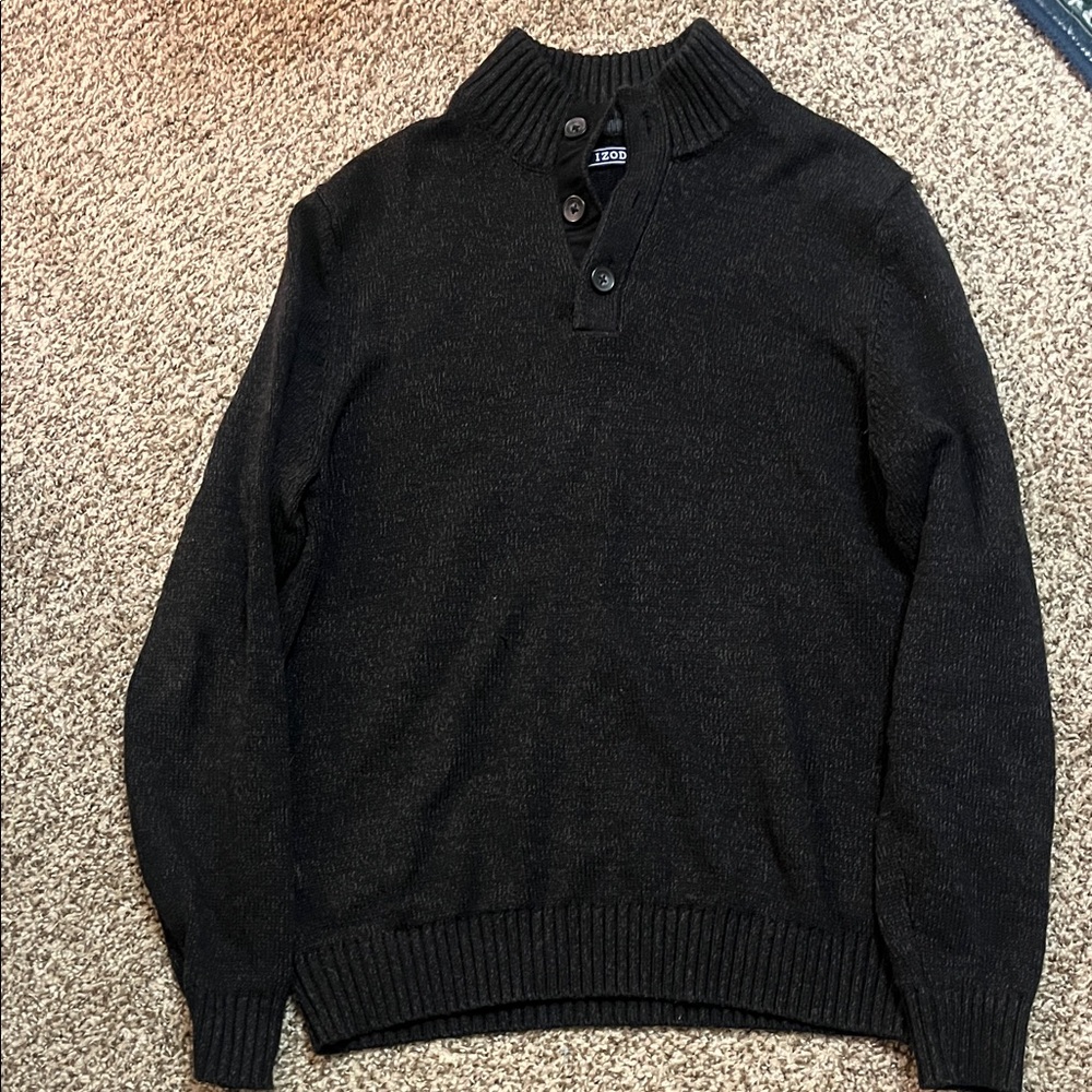 IZOD Men's Charcoal Turtleneck Sweater